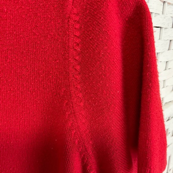Red Short Sleeve Knit Top - Picture 2 of 3
